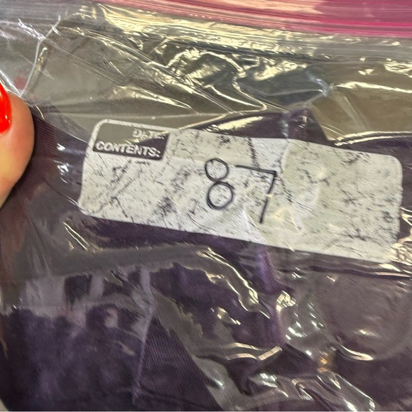 Pulp Women 100% Tencel Lyocell Relaxed Fit Plum Dark Purple Button Down Shirt L - Picture 8 of 8